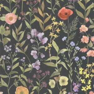 Casadeco Fleurs Des Champs Noir Fusain GADN87659456