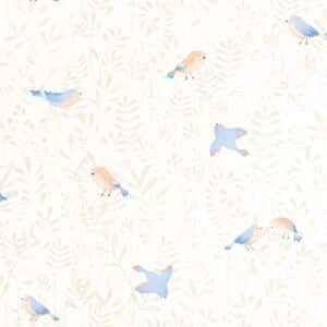Casadeco Flying Bird Bleu Ciel OUAT88316471