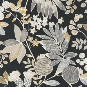 Casadeco Palm Springs Noir Reglisse CALF88809696