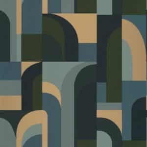 Caselio Labyrinth Doors Bleu Kaki Dore LBY102086072