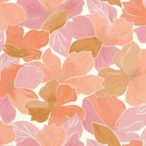 Caselio Flower Power August Rose Corail Dore FLP101884032