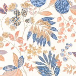 Casadeco Palm Springs Indigo / Pêche CALF88806565