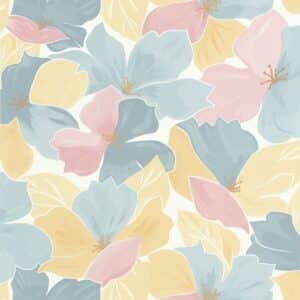 Caselio Flower Power August Bleu Rose Dore FLP101886042