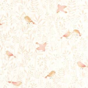 Casadeco Flying Bird Rose Nude OUAT88314120