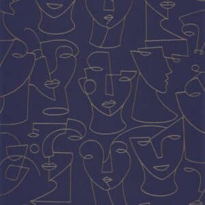 Casadeco Portrait Bleu / Beige GLRY86166415
