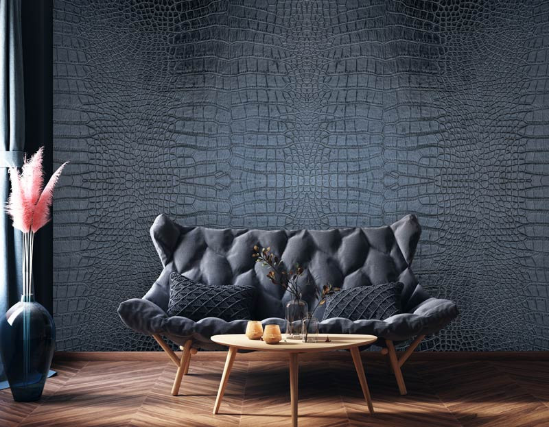 Krokodillen behang kamer