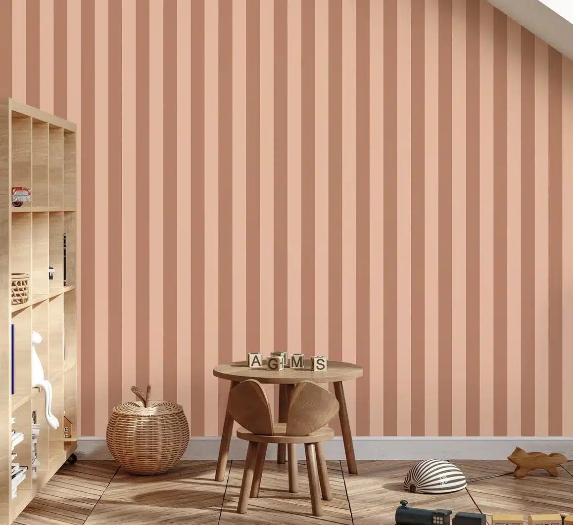 Strepen behang