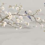 Abstract,Chinoiserie,With,Mountain,Painting,,Ideas,For,Wall,,Room,,Pillow.