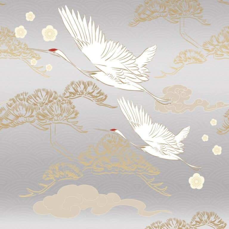 Abstract seamless background with gold and black texture vector. Japanese pattern with brush stroke illustration in vintage style.