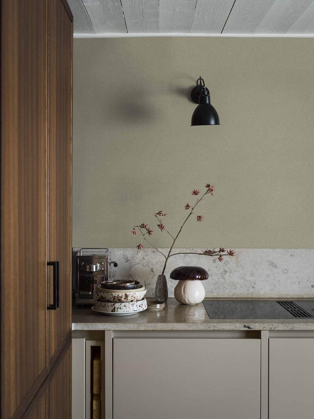 borastapeter linen soft olive 4335 behang 1