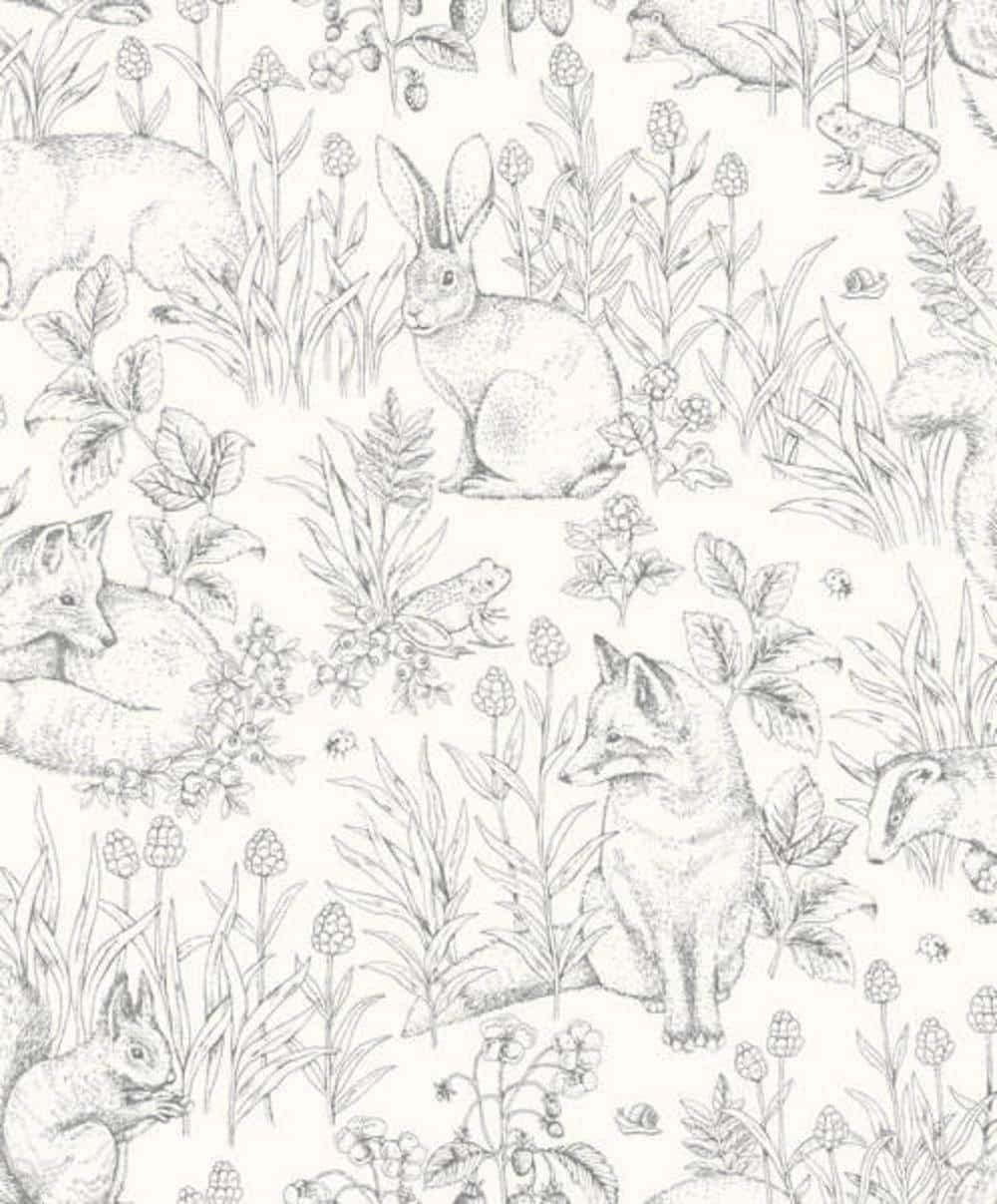 borastapeter newbie wallpaper ii forest friends 7478 behang 2