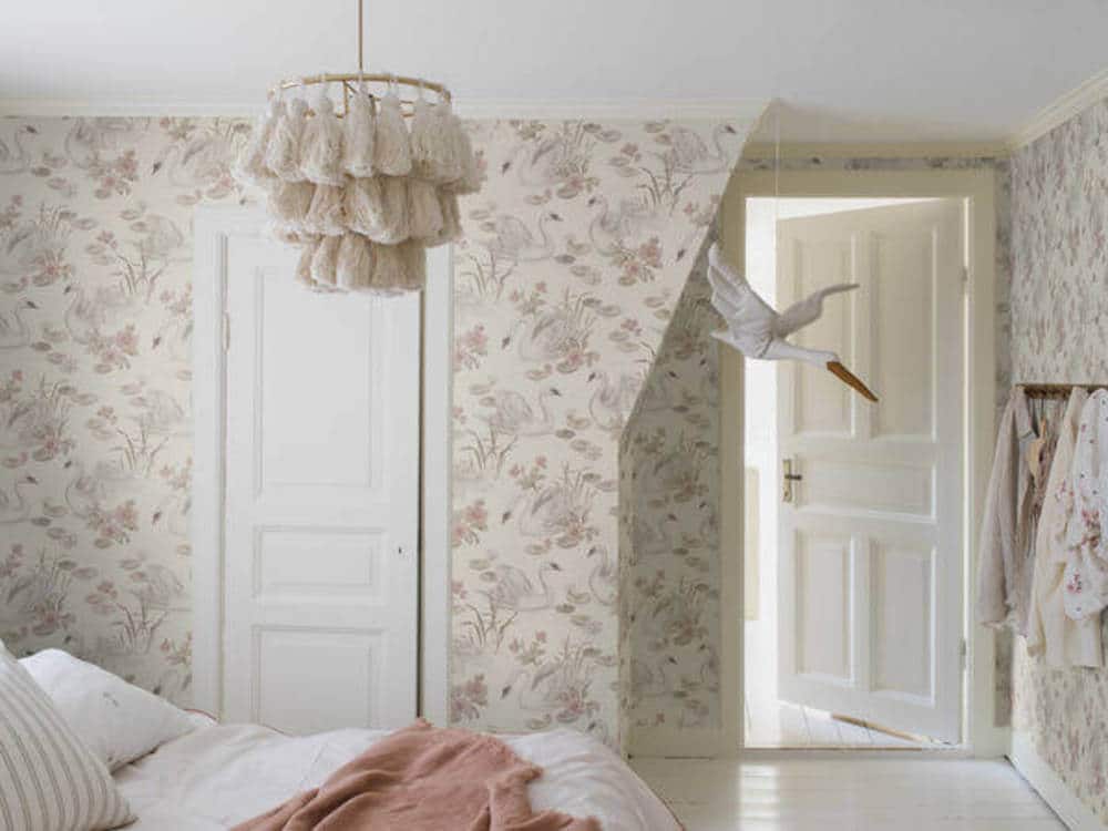 borastapeter newbie wallpaper ii lily swan 6924 behang 1