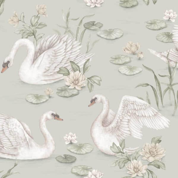 borastapeter newbie wallpaper ii lily swan 6925 behang 2