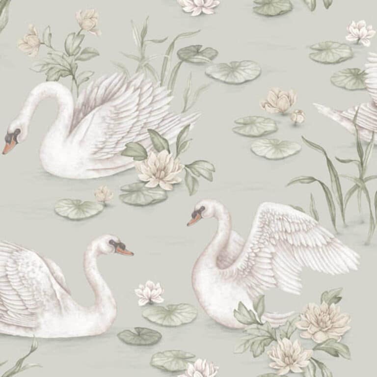 borastapeter newbie wallpaper ii lily swan 6925 behang 2