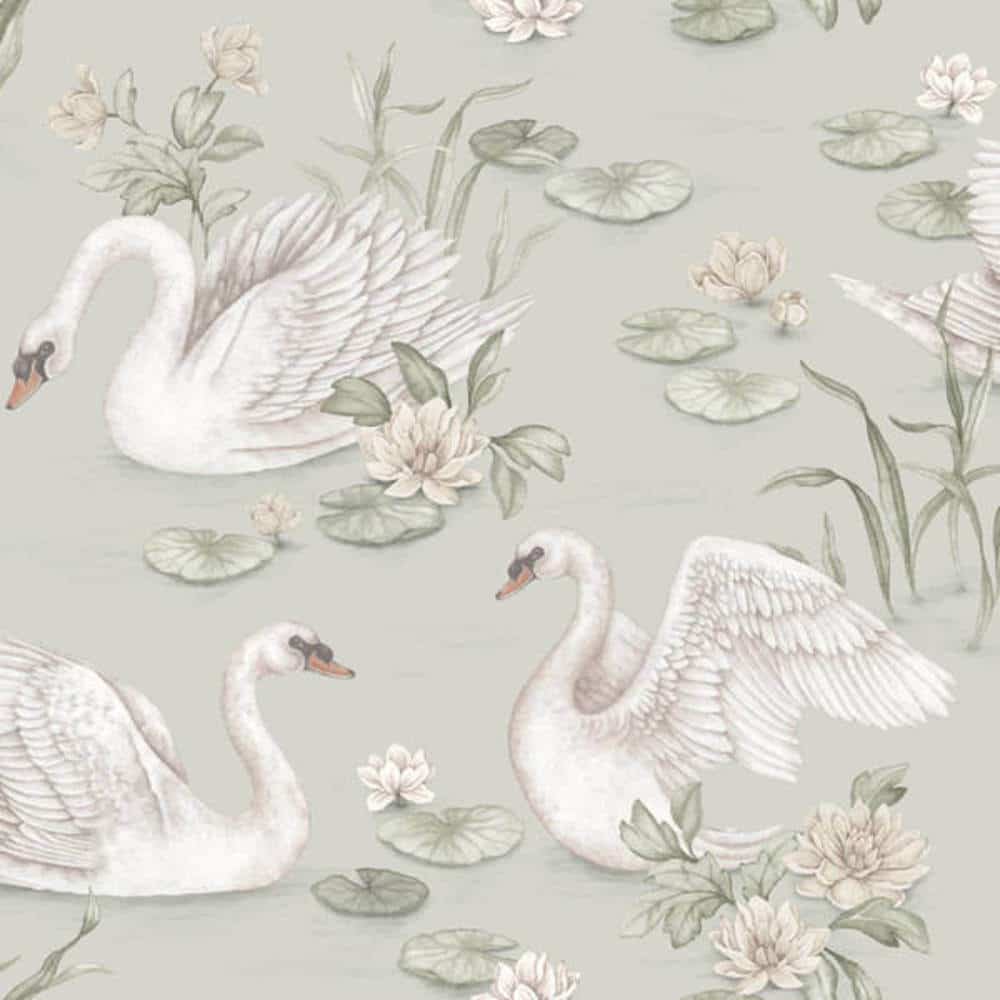 borastapeter newbie wallpaper ii lily swan 6925 behang 2