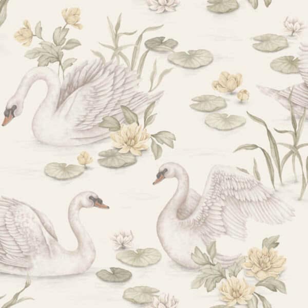 borastapeter newbie wallpaper ii lily swan 6926 behang 2