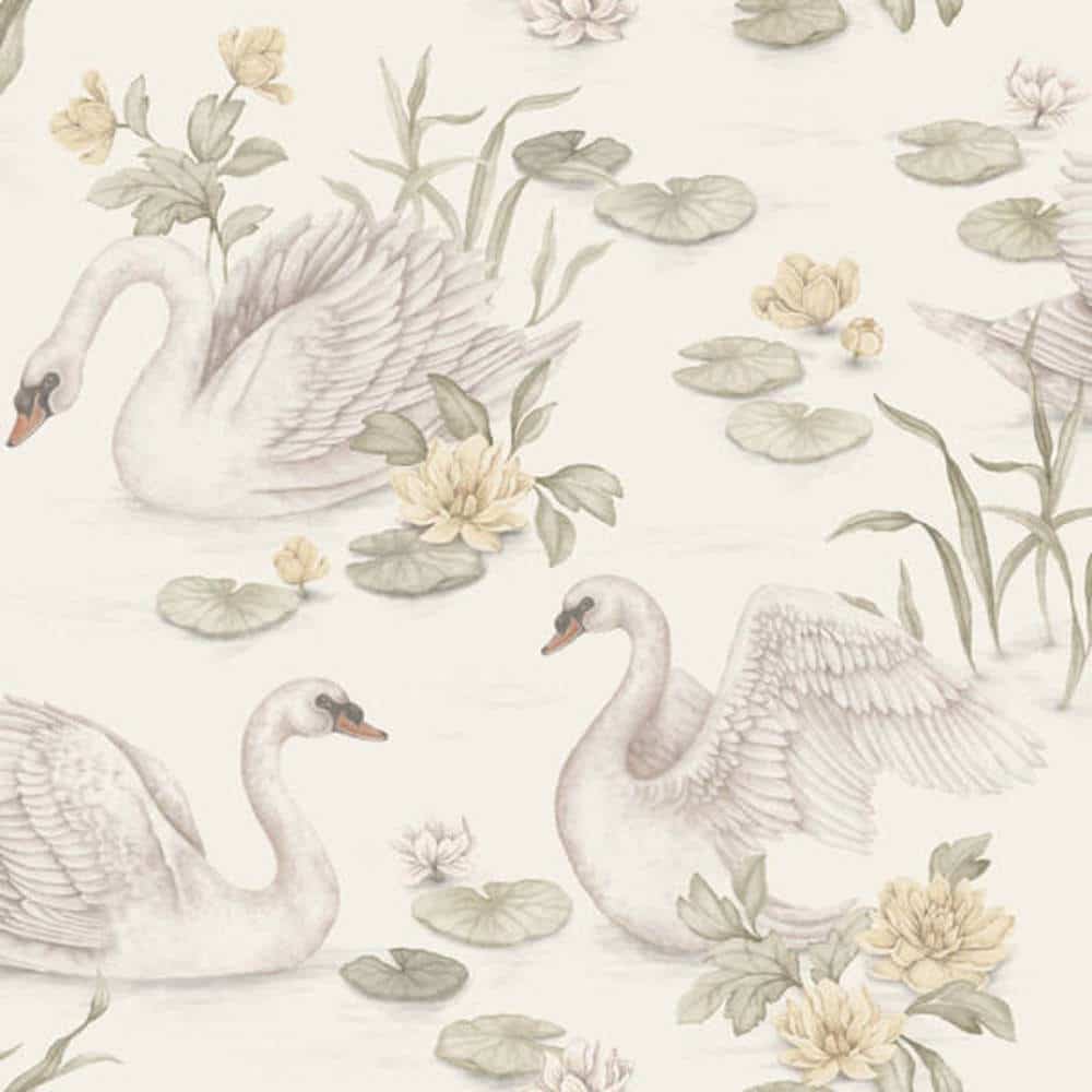 borastapeter newbie wallpaper ii lily swan 6926 behang 2