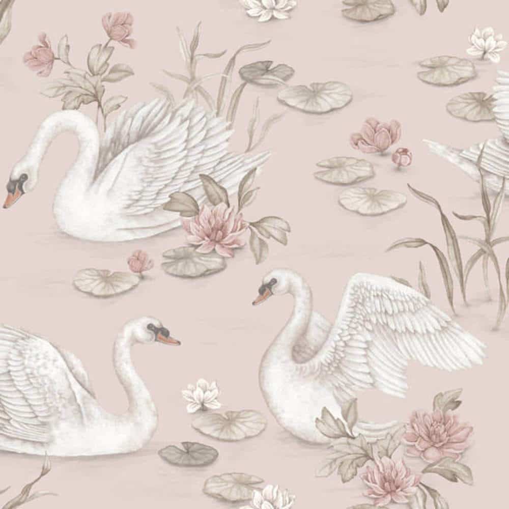 borastapeter newbie wallpaper ii lily swan 6927 behang 2