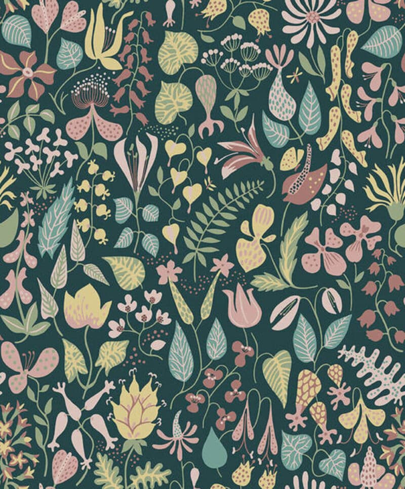 borastapeter scandinavian designers iii herbarium 1976 behang 1