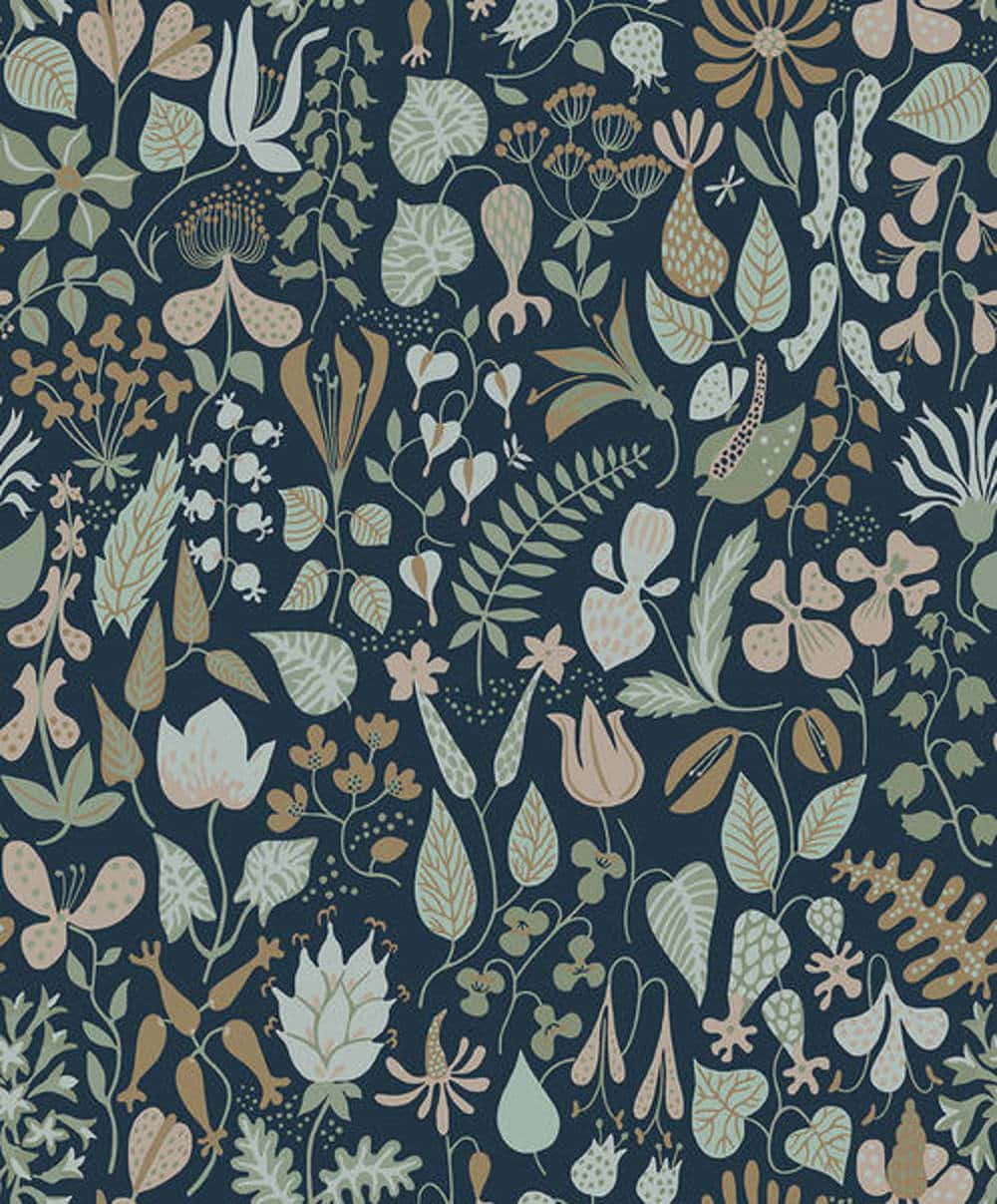 borastapeter scandinavian designers iii herbarium 1977 behang 1