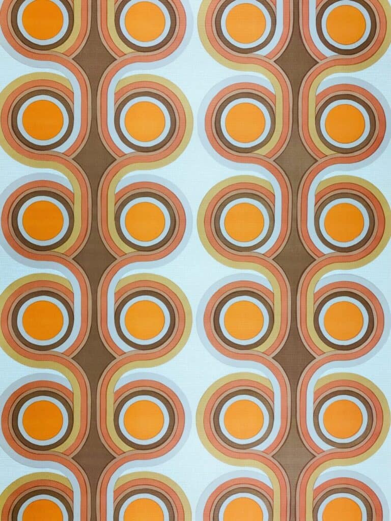 jaren 70 behang patroon