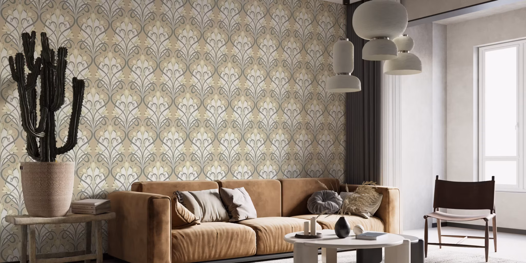 jugendstil behang ruimte