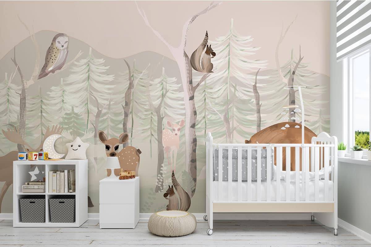 Babykamer behang