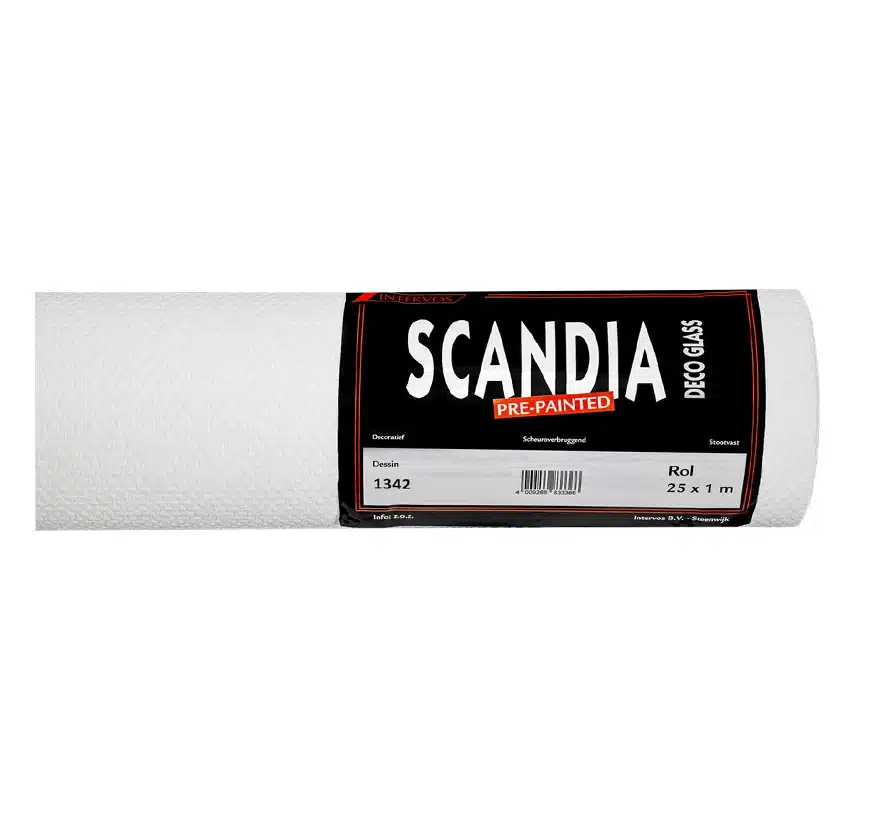 Intervos Scandia Glasweefselbehang Prepainted 1342