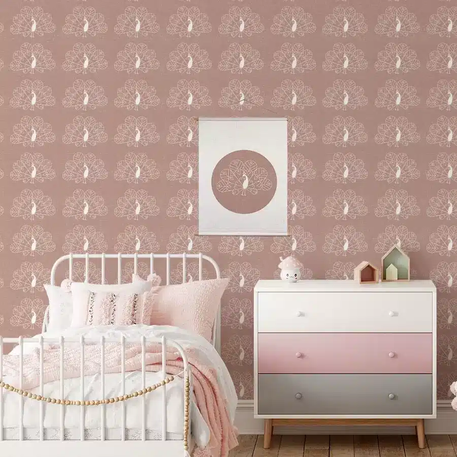 Oud roze kamer