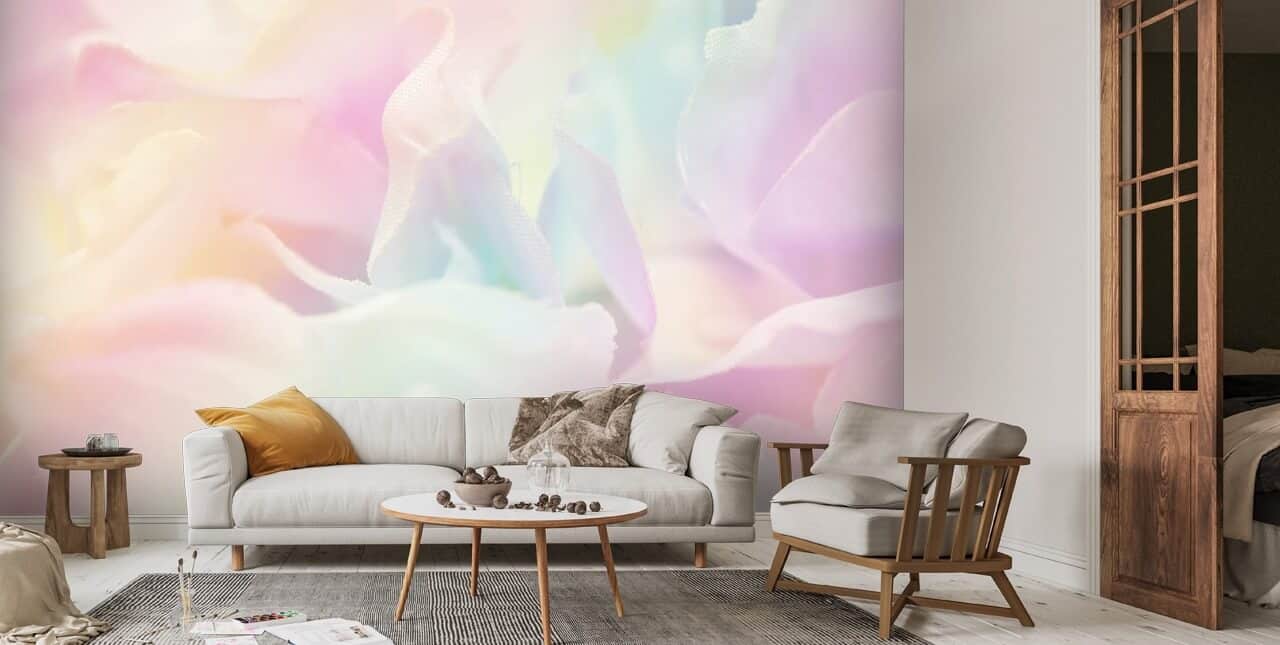 Pastel behang kamer