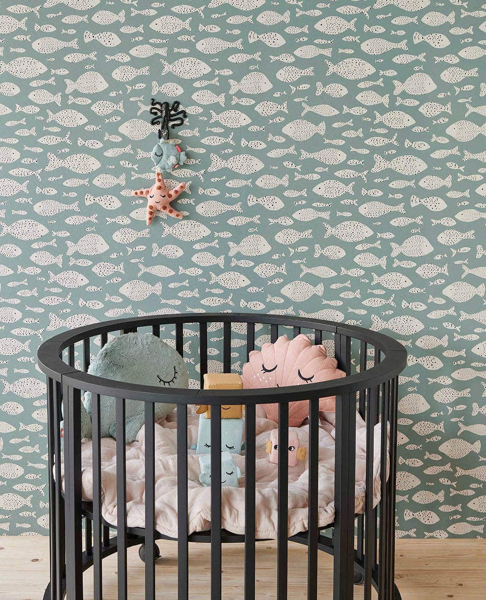 Vissen behang kamer