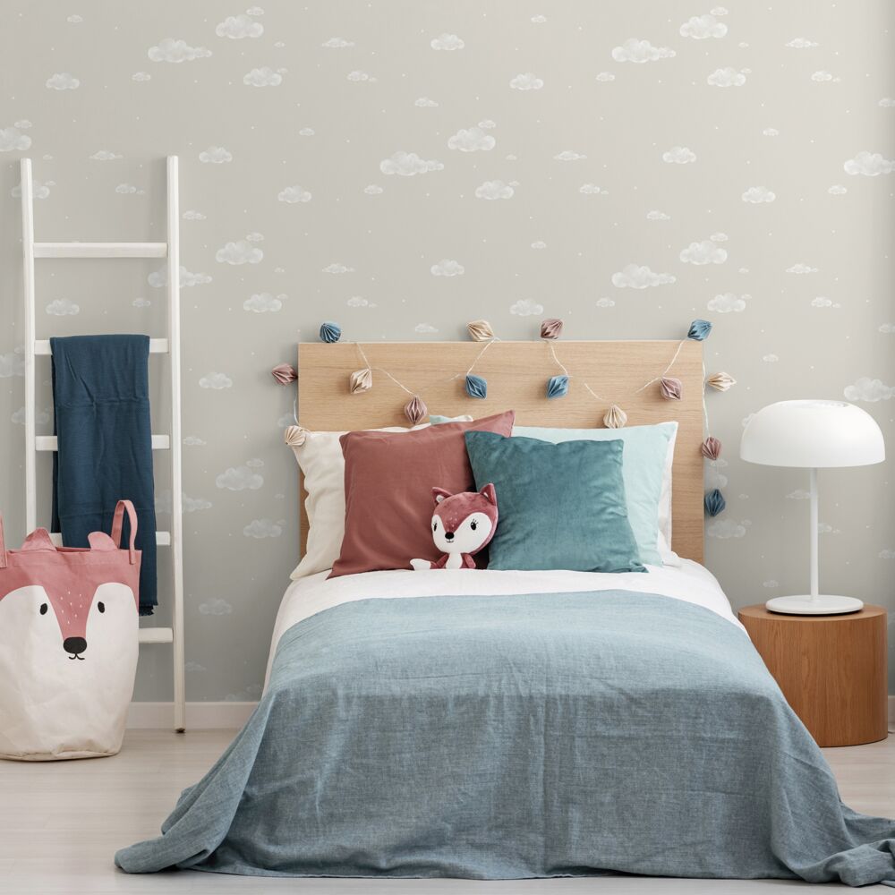 Wolken behang kamer