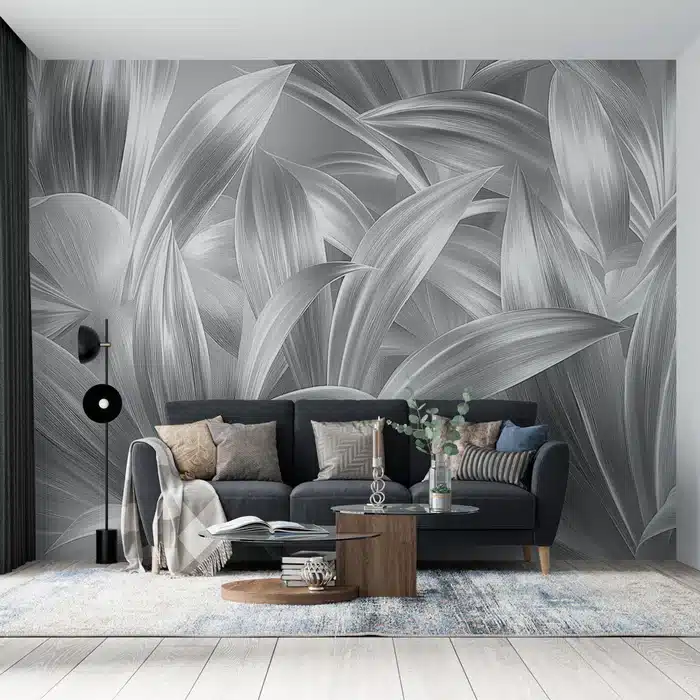Zilver behang