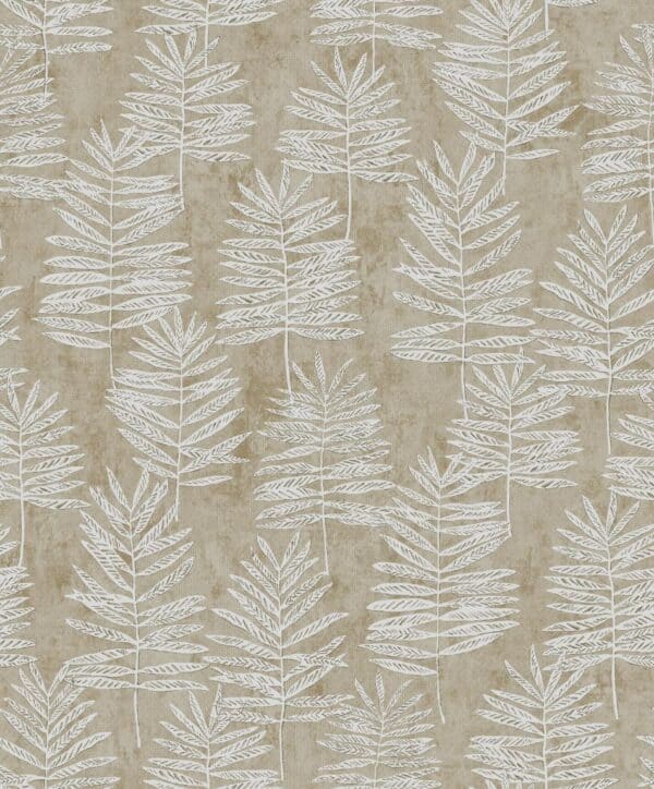 behang blaadjes grijs beige DWP0365 05
