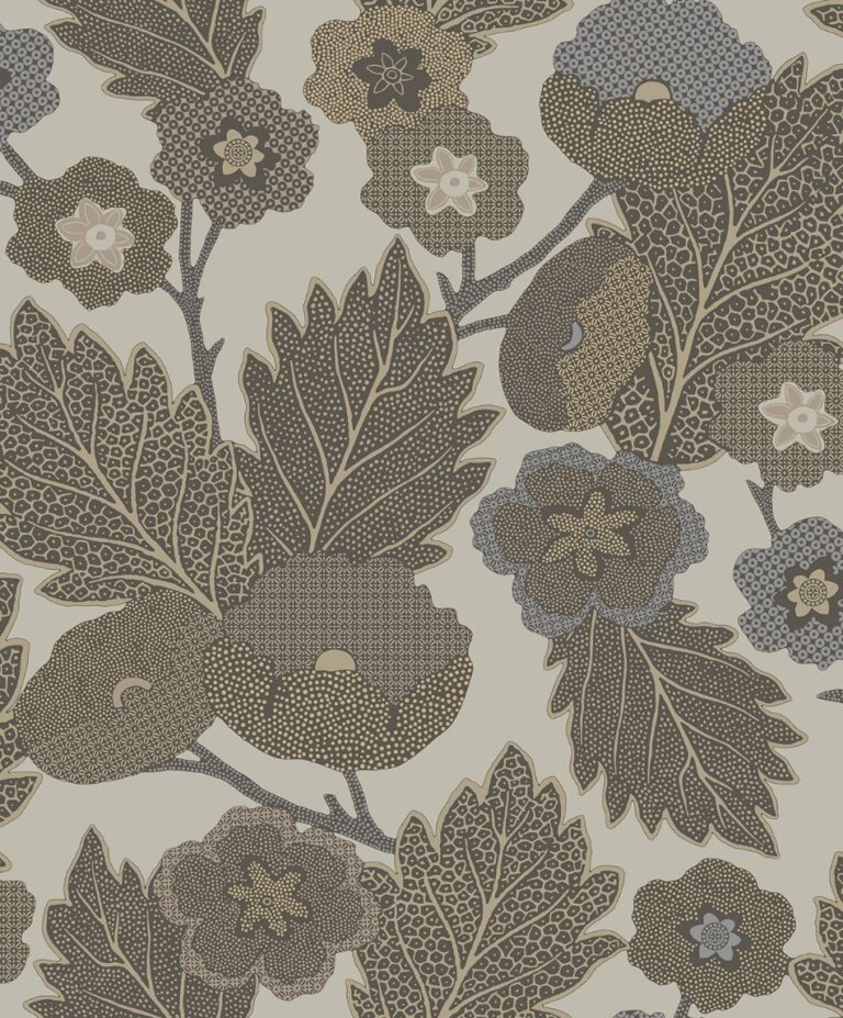 behang bladeren bloemen grafisch AN28271