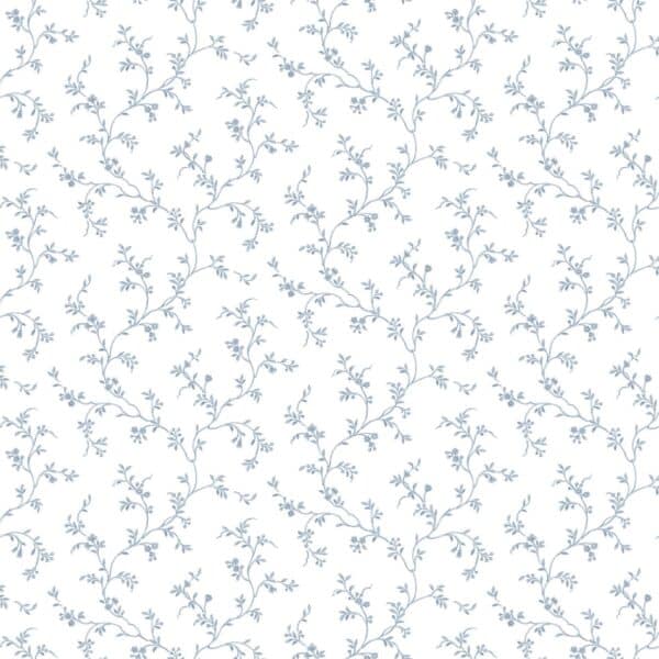 behang bloemen strengen blauw PF38113