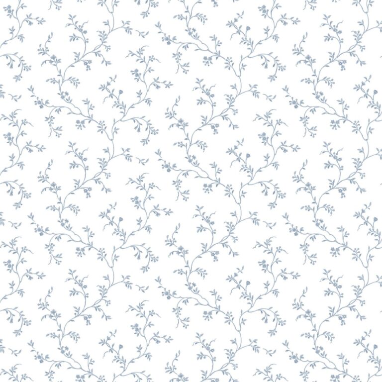 behang bloemen strengen blauw PF38113