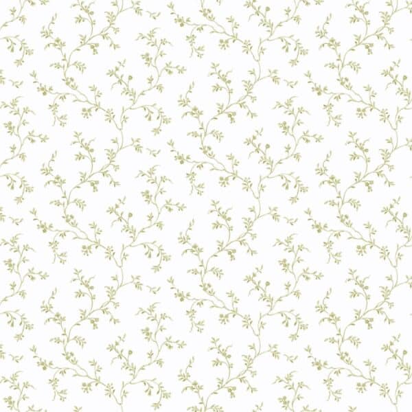 behang bloemen strengen groen PF38112