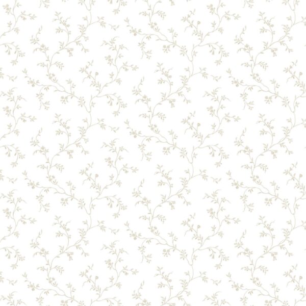 behang bloemen strengen zand beige PF38114