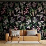 behang bloemen vogels bladeren 81682 s1