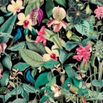behang-bloemen-vogels-bladeren-81685