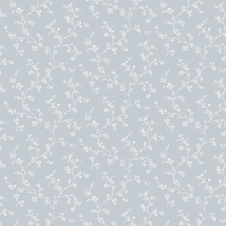 behang grijs blauw takjes bloemen PF38132 2