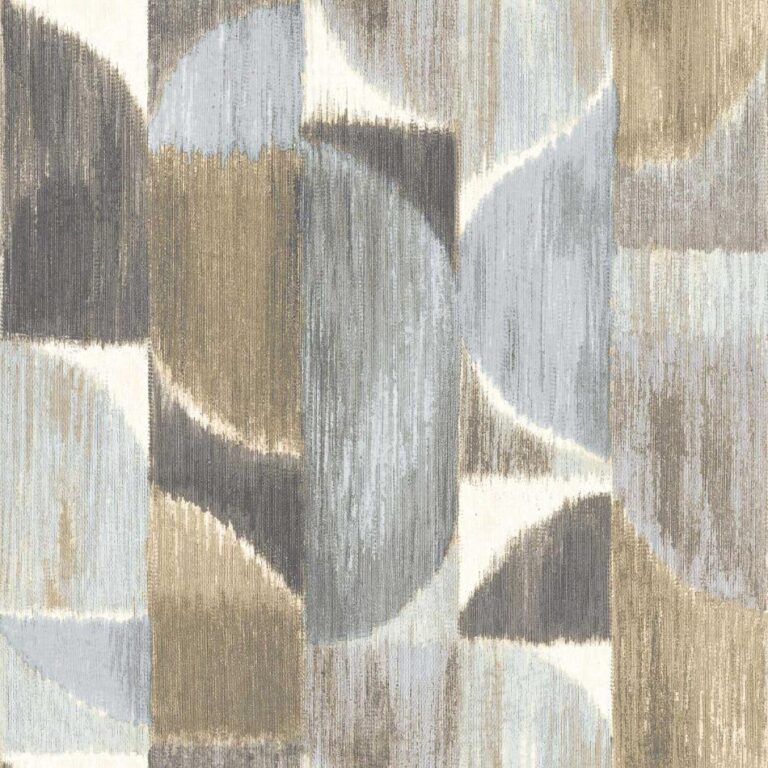 behang halve cirkels abstract blauw 27526