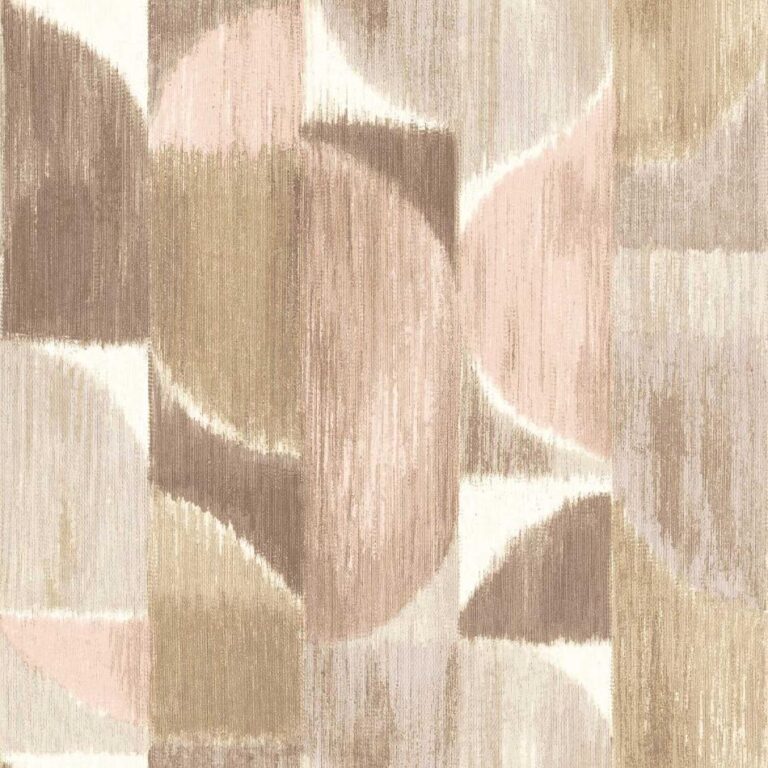 behang halve cirkels abstract bruin 27524