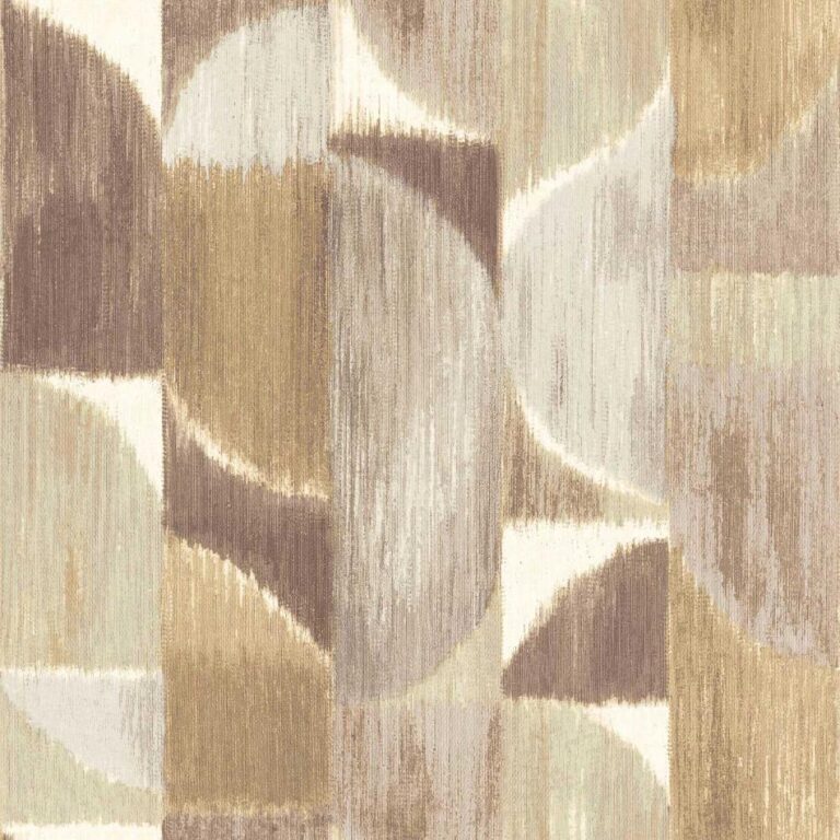 behang halve cirkels abstract bruin 27525