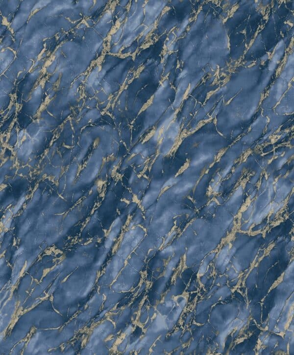 behang marmer blauw goud G68093