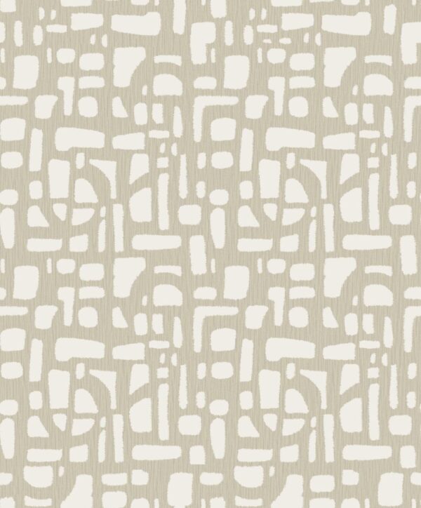 behang organische vormen beige DWP0364 02