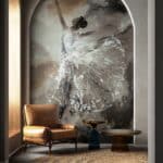 fotobehang ballerina schilderij 35097 s2