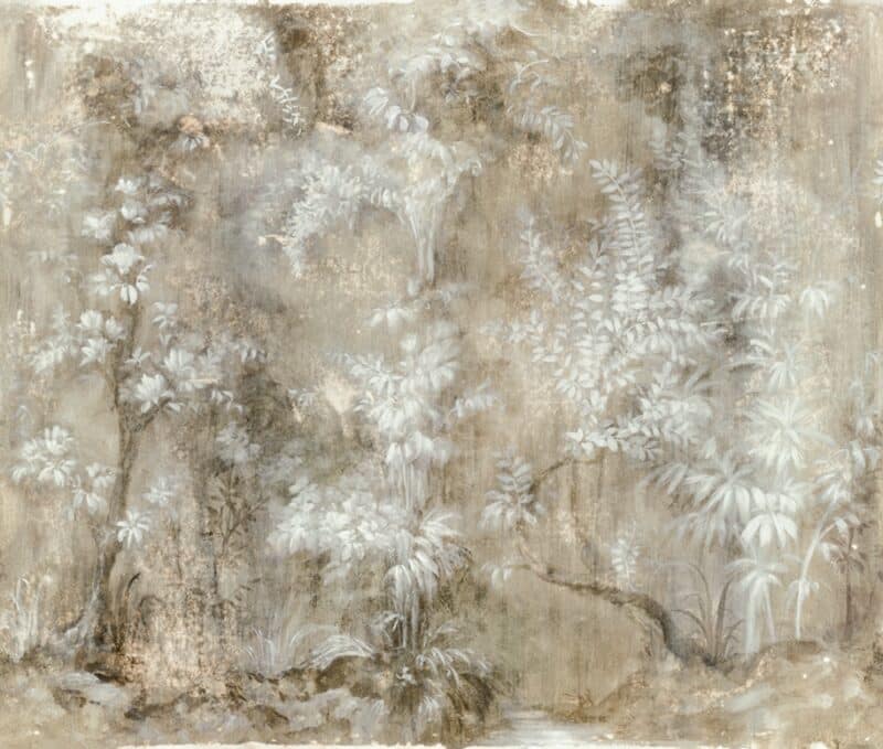 fotobehang bomen abstract watercolor 35095