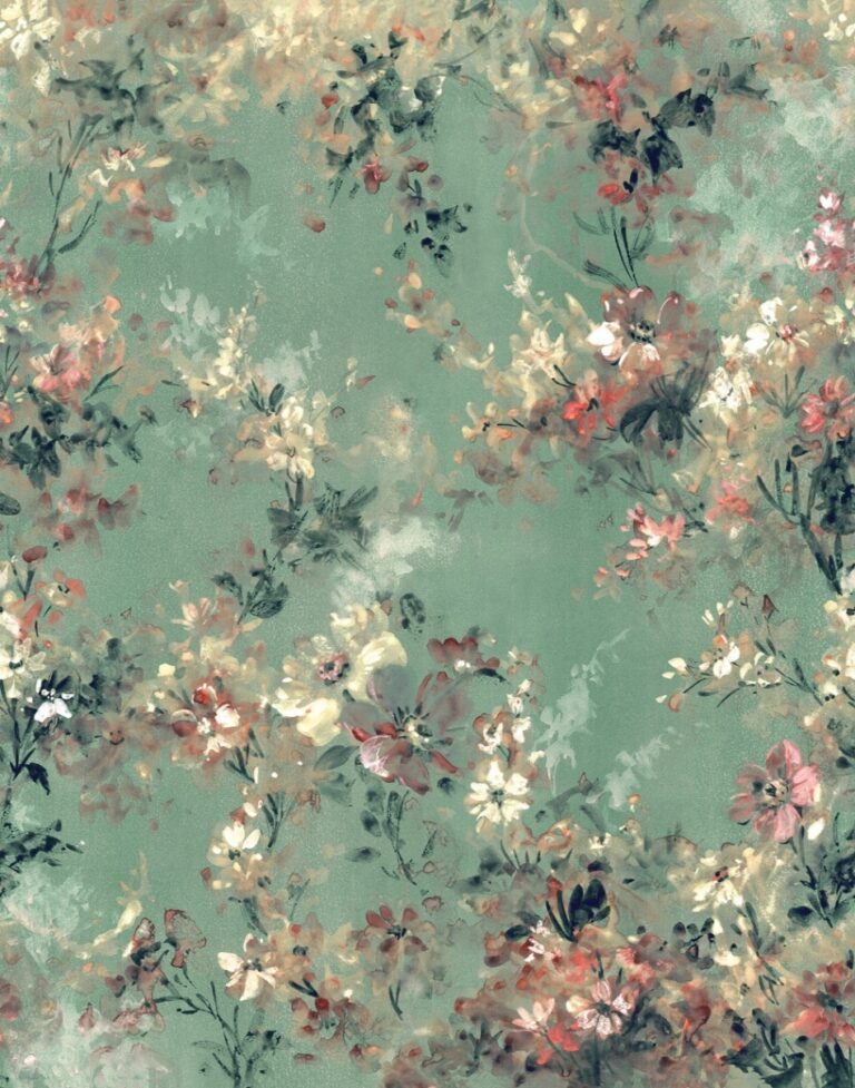 fotobehang watercolor bloemen 35096 2